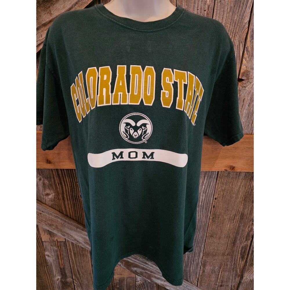 Russell Colorado state mom size medium school pride t shirt womens *FLAW*